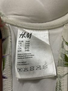 H&amp;M Imported Floral Bikini Top
