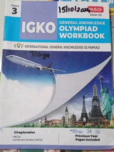 Class 3 CBSE Olympiad Workbook For Year 24-25
