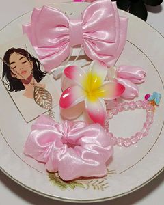 Pink Hair Accessory Set