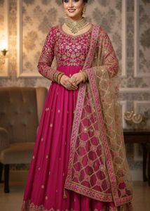 Embroidered Net Dupatta