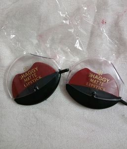 SHAGGY MATTE LIPSTICK  💄 💄 PACK OF TWO (RED)