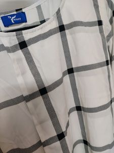 White Top With Black Checks