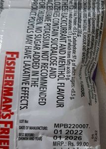 Imported Menthol Sweets Packets
