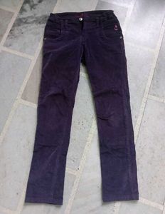Purple Denim Jeans For Girls