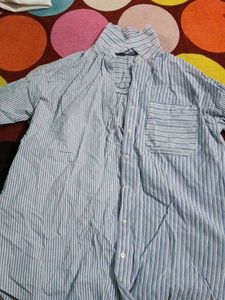Striped Button-Down Shirt