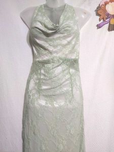 Sage Green Halter Maxi Dress