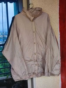 Vintage Beige Windbreaker Jacket
