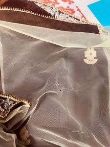 Elegant saree with bouquet style blouse