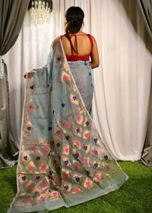 Red Floral SareeColour Available