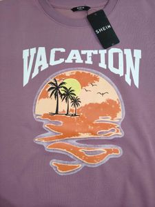 Size L Vacation Graphic Sweatshirt