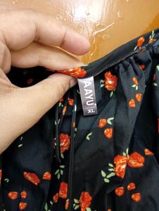 Floral Dress With Slide Slit