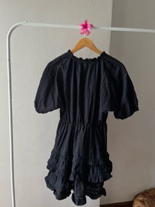 Cute Black Ruffled Dress