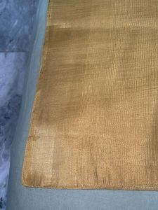 Golden cotton sari
