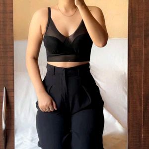 Black Sheer Bra