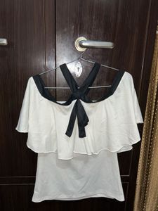 White And Black Top