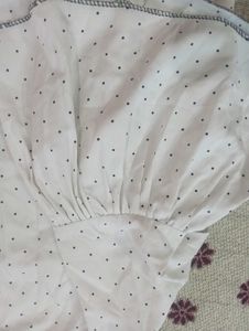 Polka Dot Top with Bell Sleeves