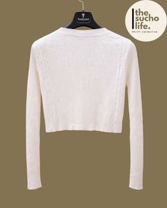 GLITCHEZ Bow Detail Knit Top for Women
