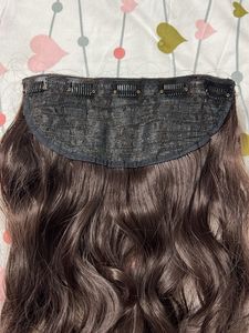 24 Inch Wavy Dark Brown Clip In  Hair Extension