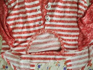 Pink and White Striped Top