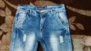 Blue White Stripped Jeans (Unisex)