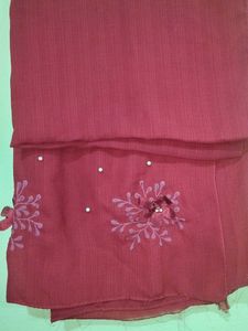 Crepe HIJAB Maroon Floral