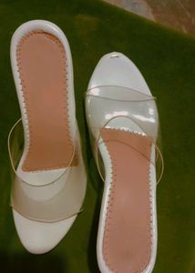 White High Heel Sandal Party Wear