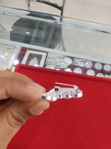 Silver Peacock Saree Pin