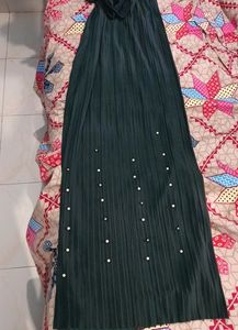 Pleated Pallazo with Pearls or Moti