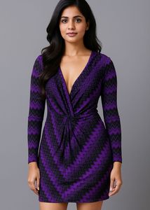 Patterned Purple Top