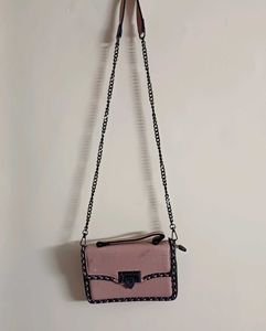 Stylish Peach Sling Bag