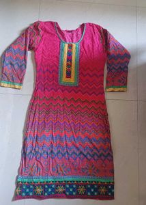 Pink Gujarati Style Kurti