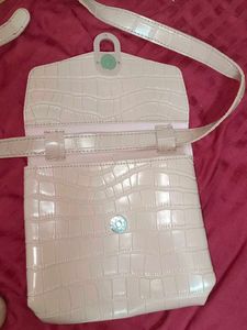 Croc Embossed Shoulder Bag