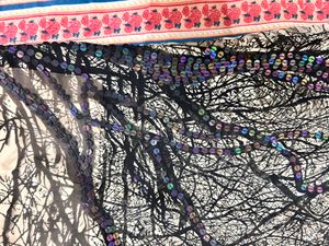 Beautiful Chhifon Sequin Work Saree
