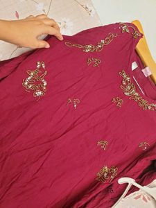 Super Georgeous Suit With Laces &amp; Work At NECK..