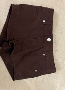 Brown H&amp;m Denim Shorts