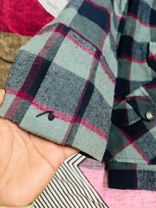 Woolen Check Coat