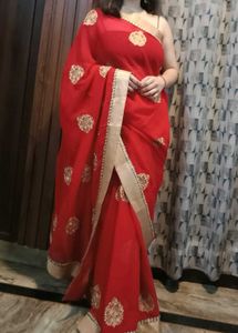 Elegant Red Saree
