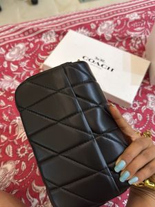 Coach Black Leather Handbag