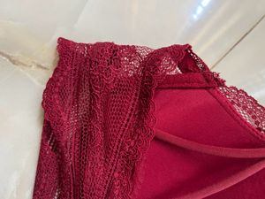 Burgundy Lace Bra
