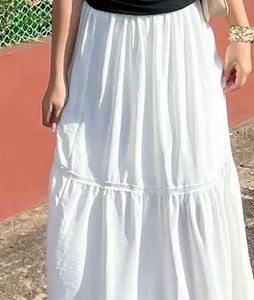 Flowy White Skirt