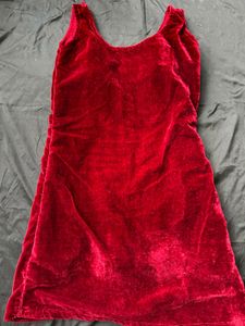 Red Velvet Mini Dress