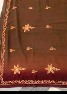 Jardoji With Embroidery Work Saree