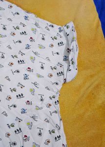 Patterned Button-Down Shirt