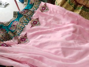 Pink Embroidered Anarkali Suit