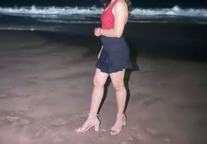 Black Ruffled Mini Skirt