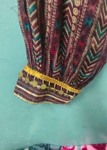 Paisley Print Tunic Top