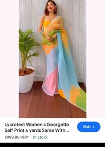 Deepika Padukone Fam Saree 💙