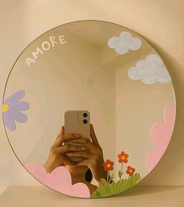 Hand-Painted Mirror