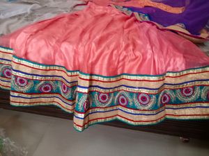 Peach Colour Lehnga