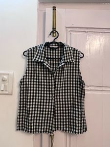 Gingham Sleeveless Top